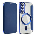 Shield MagSafe RFID Anti-theft Leather Phone Case, For Samsung Galaxy S22 5G