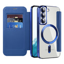 Shield MagSafe RFID Anti-theft Leather Phone Case, For Samsung Galaxy S22 5G