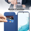 Shield MagSafe RFID Anti-theft Leather Phone Case, For Samsung Galaxy S22 5G