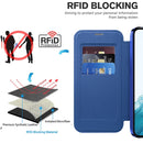 Shield MagSafe RFID Anti-theft Leather Phone Case, For Samsung Galaxy S22 5G