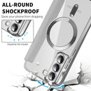 Shield MagSafe RFID Anti-theft Leather Phone Case, For Samsung Galaxy S22 5G