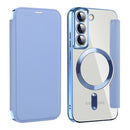 Shield MagSafe RFID Anti-theft Leather Phone Case, For Samsung Galaxy S22 5G