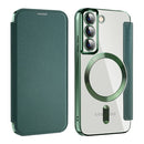 Shield MagSafe RFID Anti-theft Leather Phone Case, For Samsung Galaxy S22 5G