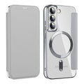 Shield MagSafe RFID Anti-theft Leather Phone Case, For Samsung Galaxy S22 5G