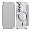 Shield MagSafe RFID Anti-theft Leather Phone Case, For Samsung Galaxy S22 5G