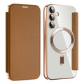 Shield MagSafe RFID Anti-theft Leather Phone Case, For Samsung Galaxy S23 FE 5G, For Samsung Galaxy S22 Ultra 5G, For Samsung Galaxy S22+ 5G