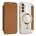 Shield MagSafe RFID Anti-theft Leather Phone Case, For Samsung Galaxy A15, For Samsung Galaxy A05, For Samsung Galaxy A05s