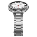 Dual Circle Curved Connection Stainless Steel Watch Band