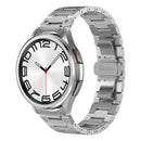 Dual Circle Curved Connection Stainless Steel Watch Band