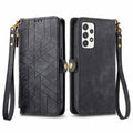 For Samsung Galaxy A53 5G Zipper Wallet Side Buckle Leather Phone Case