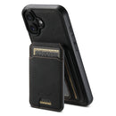 Suteni H16 Litchi Texture Leather Detachable Wallet Back Phone Case, For iPhone Air, For iPhone 16 Pro Max, For iPhone 16 Pro, For iPhone 16 Plus, For iPhone 16, For iPhone 15 Pro Max