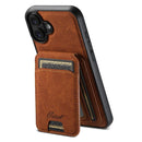 Suteni H16 Litchi Texture Leather Detachable Wallet Back Phone Case, For iPhone 18, For iPhone 18 Pro, For iPhone 18 Pro Max, For iPhone 17 Pro Max, For iPhone 17 Pro, For iPhone 17