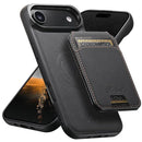 Suteni H16 Litchi Texture Leather Detachable Wallet Back Phone Case, For iPhone Air, For iPhone 16 Pro Max, For iPhone 16 Pro, For iPhone 16 Plus, For iPhone 16, For iPhone 15 Pro Max