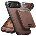 Suteni H16 Litchi Texture Leather Detachable Wallet Back Phone Case, For iPhone Air, For iPhone 16 Pro Max, For iPhone 16 Pro, For iPhone 16 Plus, For iPhone 16, For iPhone 15 Pro Max