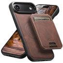 Suteni H16 Litchi Texture Leather Detachable Wallet Back Phone Case, For iPhone Air, For iPhone 16 Pro Max, For iPhone 16 Pro, For iPhone 16 Plus, For iPhone 16, For iPhone 15 Pro Max