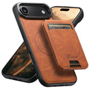 Suteni H16 Litchi Texture Leather Detachable Wallet Back Phone Case, For iPhone Air, For iPhone 16 Pro Max, For iPhone 16 Pro, For iPhone 16 Plus, For iPhone 16, For iPhone 15 Pro Max