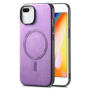 For iPhone 13 Solid Colour Retro Magsafe PU Back Cover Phone Case