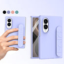 Skin Elastic Wrist Grip Back Cover Phone Case, For Galaxy Z Fold8 5G, For Galaxy Z Fold8 Ultra 5G, For Galaxy Z Fold7 5G, For Galaxy Z Fold6 5G
