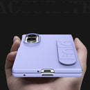 Skin Elastic Wrist Grip Back Cover Phone Case, For Galaxy Z Fold8 5G, For Galaxy Z Fold8 Ultra 5G, For Galaxy Z Fold7 5G, For Galaxy Z Fold6 5G