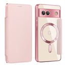 Shield MagSafe RFID Anti-theft Leather Phone Case, For Google Pixel 7a