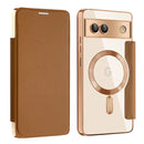 Shield MagSafe RFID Anti-theft Leather Phone Case, For Google Pixel 7a