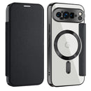 For Google Pixel 9 Pro Shield MagSafe RFID Anti-theft Leather Phone Case