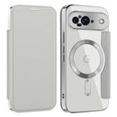 For Google Pixel 9 Pro Shield MagSafe RFID Anti-theft Leather Phone Case