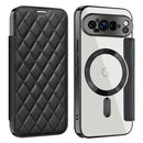 Shield Magsafe RFID Anti-theft Rhombus Leather Phone Case, For Google Pixel 9 Pro, For Google Pixel 9, For Google Pixel 7a
