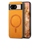 Retro Magsafe Magnetic PU Back Cover Phone Case, For Google Pixel 7, For Google Pixel 9 / 9 Pro