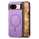 Retro Magsafe Magnetic PU Back Cover Phone Case, For Google Pixel 7, For Google Pixel 9 / 9 Pro