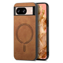Retro Magsafe Magnetic PU Back Cover Phone Case, For Google Pixel 7, For Google Pixel 9 / 9 Pro