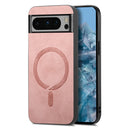 For Google Pixel 9 Pro XL Retro Magsafe Magnetic PU Back Cover Phone Case