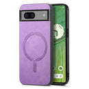 Retro Magsafe Magnetic PU Back Cover Phone Case, For Google Pixel 7, For Google Pixel 9 / 9 Pro