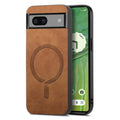 Retro Magsafe Magnetic PU Back Cover Phone Case, For Google Pixel 7, For Google Pixel 9 / 9 Pro