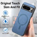 Retro Magsafe Magnetic PU Back Cover Phone Case, For Google Pixel 7, For Google Pixel 9 / 9 Pro