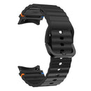 For Samsung Galaxy Watch 7/6/5/4 20mm Wave Pattern Silicone Watch Band