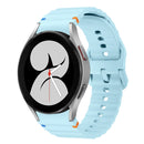 For Samsung Galaxy Watch 7/6/5/4 20mm Wave Pattern Silicone Watch Band