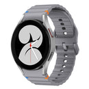 For Samsung Galaxy Watch 7/6/5/4 20mm Wave Pattern Silicone Watch Band
