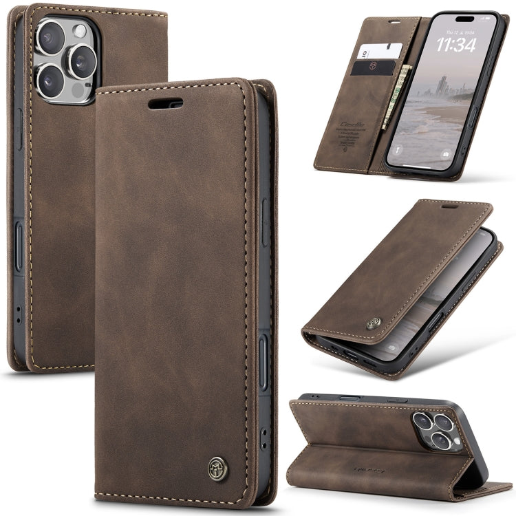 For iPhone 16 Pro Max CaseMe 013 Wallet Flip Leather Phone Case