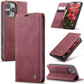 For iPhone 16 Pro Max CaseMe 013 Wallet Flip Leather Phone Case