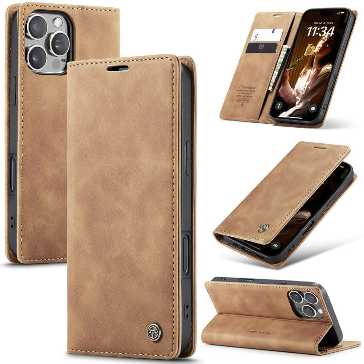 For iPhone 16 Pro Max CaseMe 013 Wallet Flip Leather Phone Case