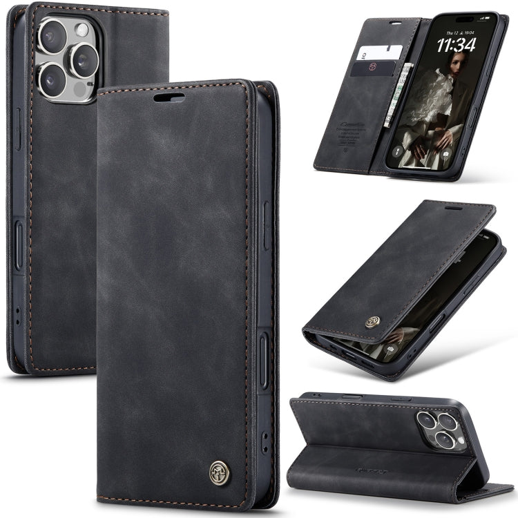 For iPhone 16 Pro Max CaseMe 013 Wallet Flip Leather Phone Case