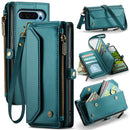 For Google Pixel 9 Pro XL Card Slots Zipper Wallet RFID Anti-theft Leather Case