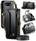 Zipper Wallet RFID Anti-theft Leather Phone Case For Google Pixel 9a