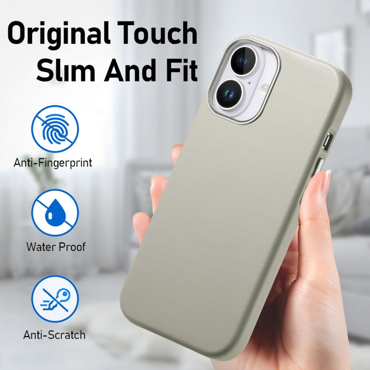 For iPhone 16 Electroplated Metal Button Shockproof Phone Case