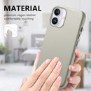 For iPhone 16 Plus Electroplated Metal Button Shockproof Phone Case