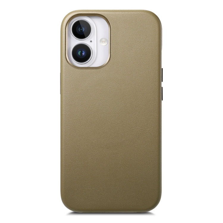 For iPhone 16 Electroplated Metal Button Shockproof Phone Case