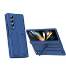 Bazher Shell Film Integrated Holder Shockproof Phone Case, For Galaxy Z Fold4, For Galaxy Z Fold3 5G