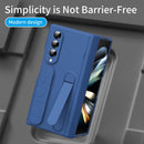 Bazher Shell Film Integrated Holder Shockproof Phone Case, For Galaxy Z Fold4, For Galaxy Z Fold3 5G
