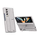 Bazher Shell Film Integrated Holder Shockproof Phone Case, For Galaxy Z Fold4, For Galaxy Z Fold3 5G